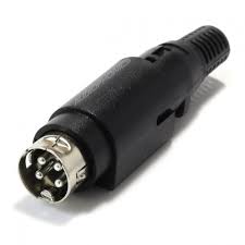 4 PIN MINI MALE DIN PLUGS FOR CABLE