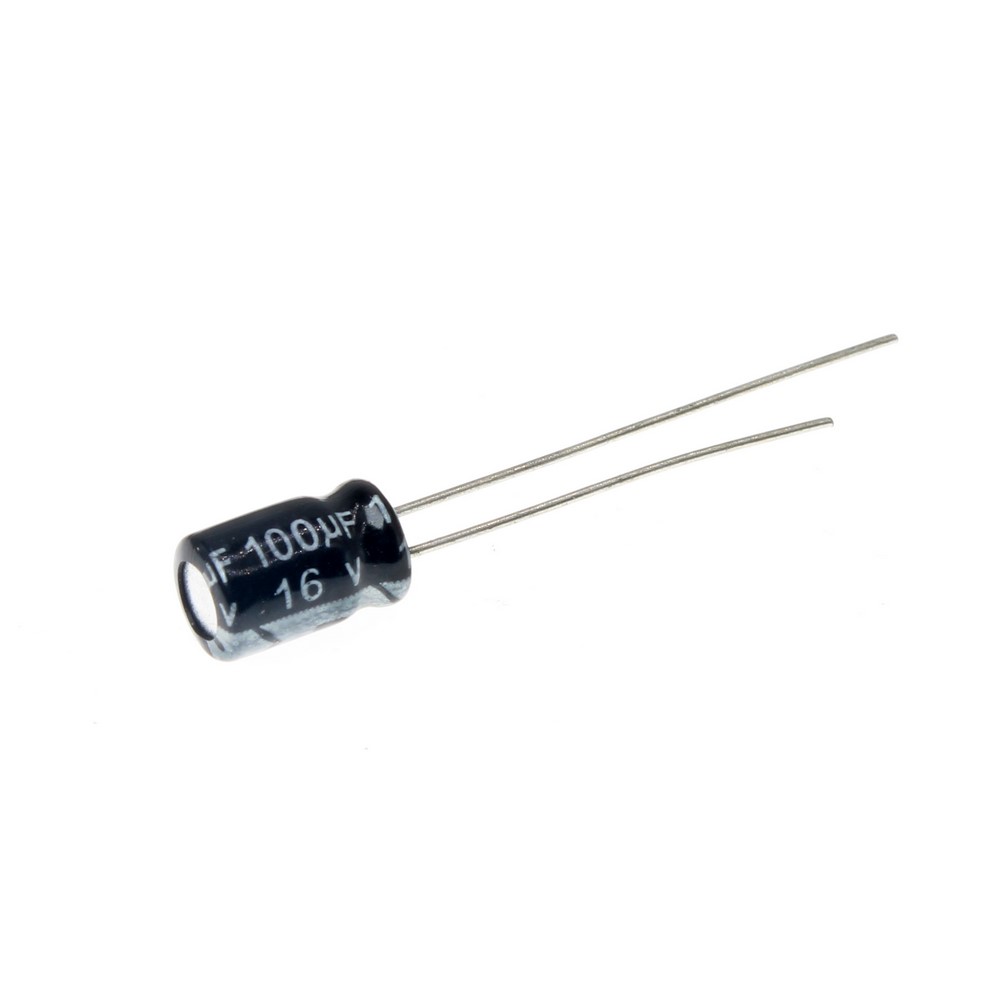 100UF/16V-5X11-105C-BLACK