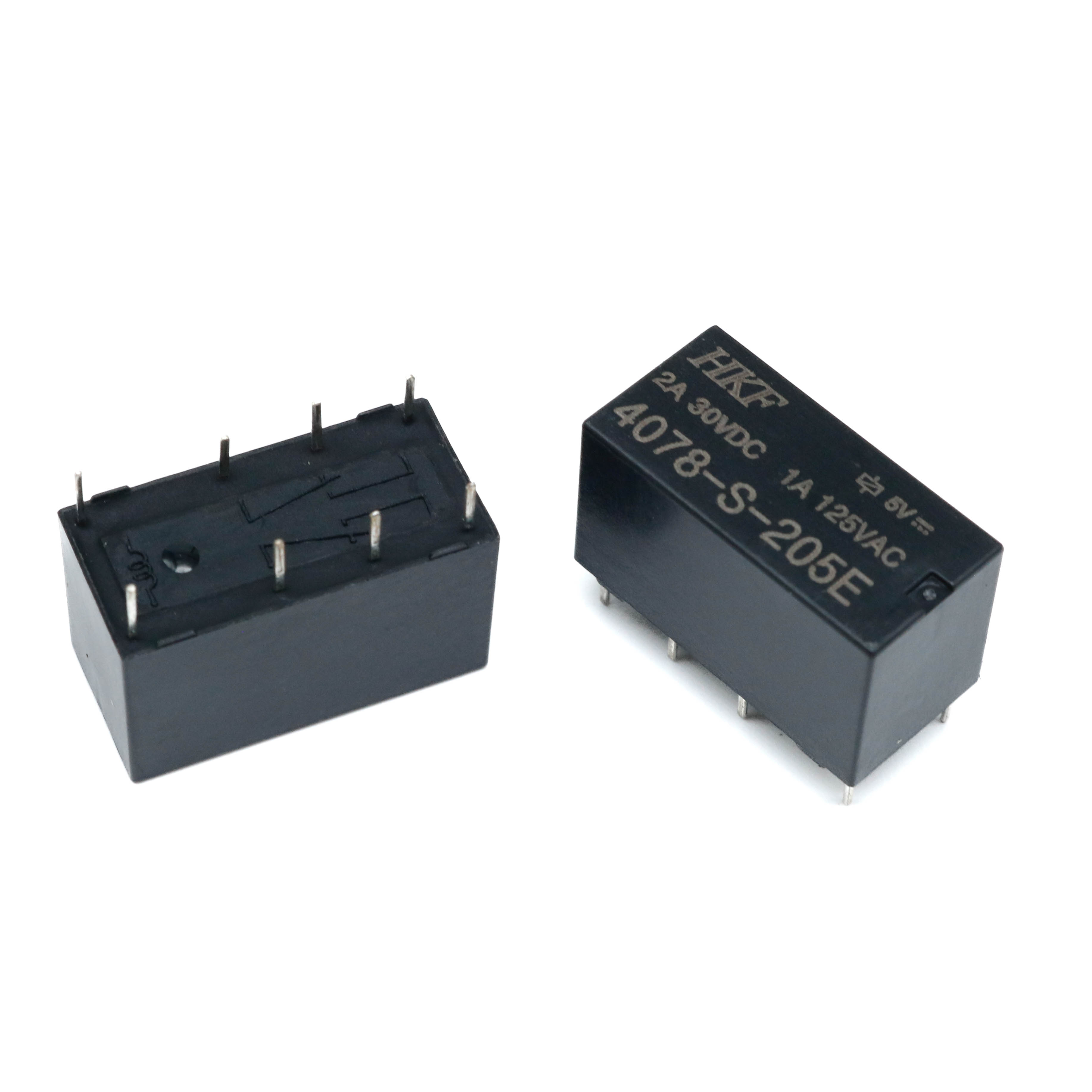 RELAY 5V 2A 2C 8PIN (HKF)