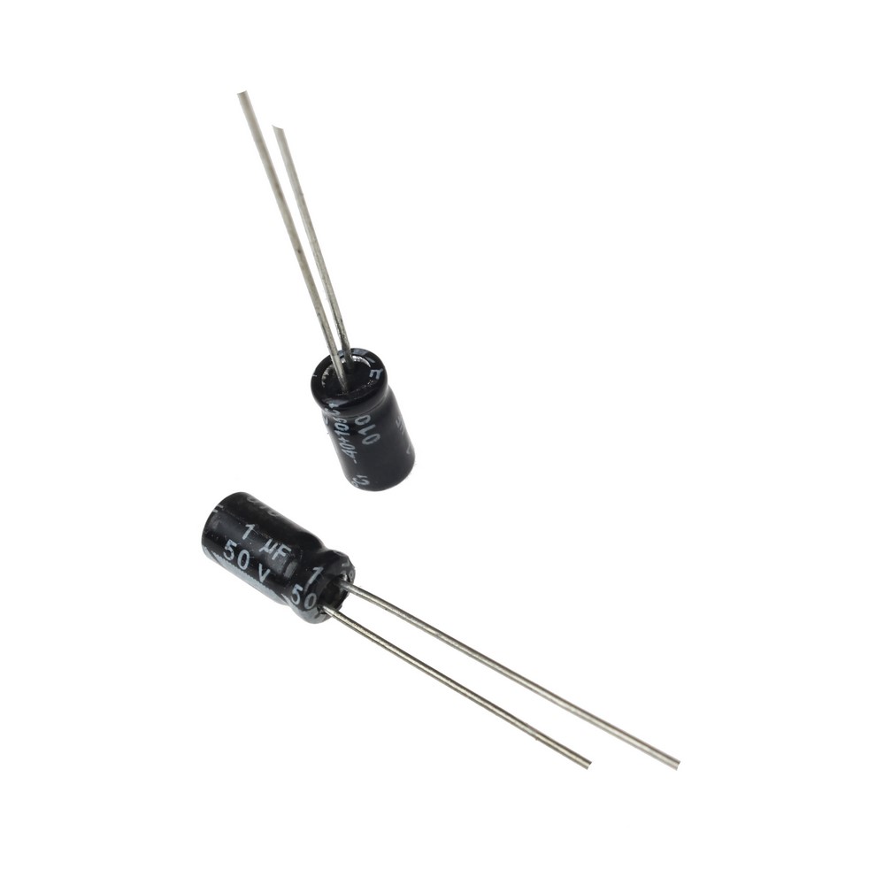 1UF/50V-5X11-105C-BLACK