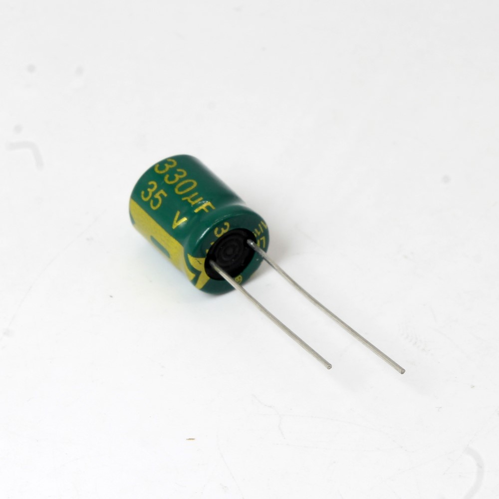 330UF/35V-10X13-105C-GREEN