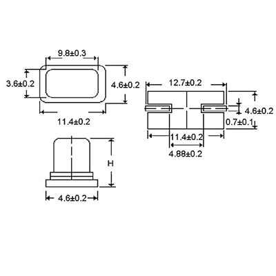 CRYSTAL 25.000 MHZ SMD 10PPM