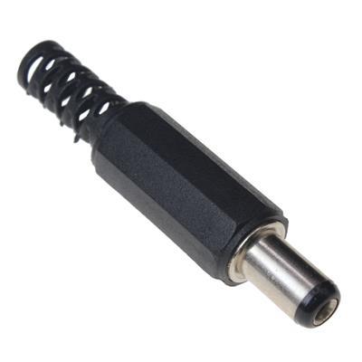 DC MALE PLUG 2.1*5.5MM | DC POWER SUPPLY MALE PLUGS | فیش آداپتور نری سیم خور 2.1*5.5