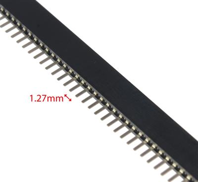 PIN HEADER 1*40 FEMALE ST 1.27MM | DS1065-01-1X40S8B