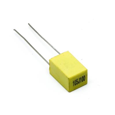 MKT CAPACITOR 1UF 100V 5MM | 1UF/ 100V-M | خازن ام کا تی 1 میکرو فاراد 100 ولت
