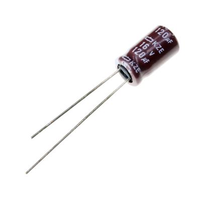 120UF 16V-6.3*11-105C | EKY-160ELL121MF11D | خازن الکترولیت 120 میکرو فاراد 16 ولت