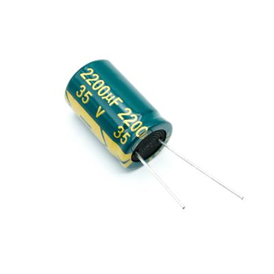 2200UF/35V - 16X25-105C- GREEN | 2200UF/35V