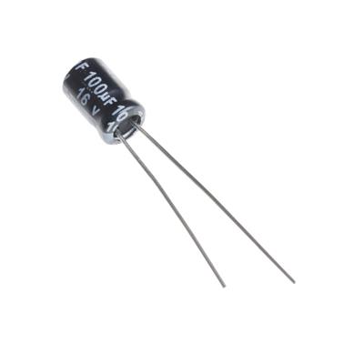 100UF 16V-5*7-105C-BLACK | KM101M1CBKJ0507VBK | خازن الکترولیت 100 میکرو فاراد 16 ولت