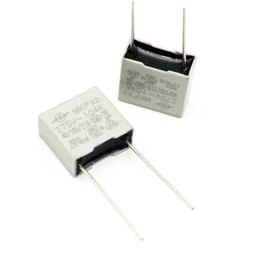 MKT CAPACITOR 100NF 275 X2 10MM | 100NF/275 X2 | خازن ام کا تی 100 نانو فاراد 275 ولت