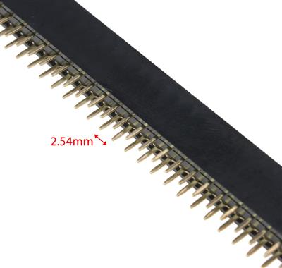 PIN HEADER 2*40 FEMALE ST 2.54MM | PBD-2.54-2X40GF
