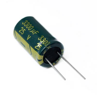 3300UF/25V-16X25-105C-GREEN | LF332M1EBKJ1625VGN