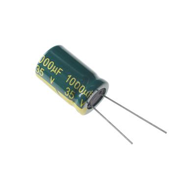 1000UF 35V-13*21-105C-GREEN | LF102M1VBKJ1321VGN | خازن الکترولیت 1000 میکرو فاراد 35 ولت