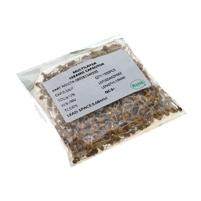 330NF/50V/10% 5MM | CT4-0805B334K500