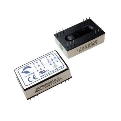 MKC03-24D12 | مبدل dc به dc ایزوله 18 تا 36 ولت به 12 ولت 