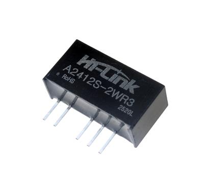 A2412S-2WR3 | مبدل dc به dc ایزوله 24 ولت به 12 ولت 2 وات