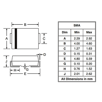 SMBJ270CA | SMP100LC-270