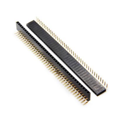 PIN HEADER 1*40 FEMALE RA 2.54MM | PBR-2.54-1X40GF