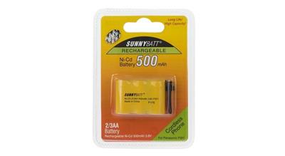 BAT 3.6V 500MAH (P301) | NI-CD 2/3AA 500MAH 3.6V P301