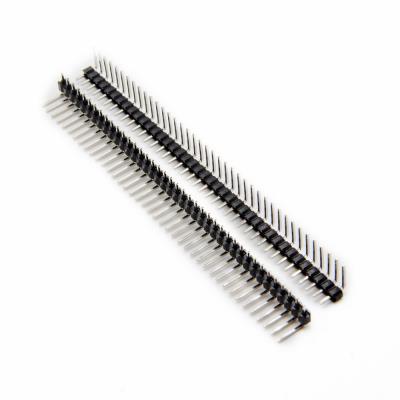 PIN HEADER 1*40 MALE RA 2.54MM | PLR-2.54-1X40GF