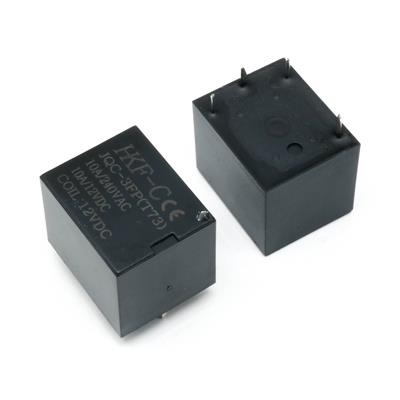 RELAY 12V 10A 1C 4PIN | JQC_3FP(T73) | رله میلون 12 ولت 7 آمپر 1 کنتاکت 4 پایه برند HKF