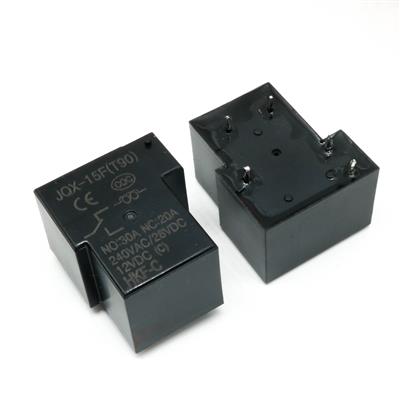 RELAY 12V 20A 1C 5PIN COPPER T | JQX-15F(T90) | رله مدل تی 12 ولت 20 آمپر 1 کنتاکت 5 پایه HKF