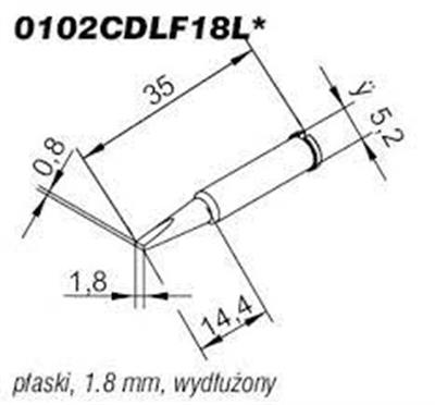 0102CDLF18L/SB | نوک هویه ارسا