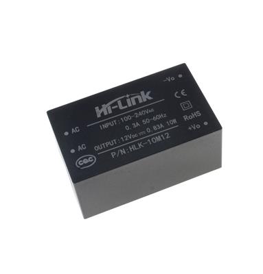 HLK-10M12 | مبدل 220 ولت AC به 12 ولت DC با حداکثر جریان 830 میلی آمپر