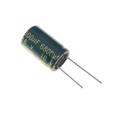 6800UF 16V-16*25-105C-GREEN | LF682M1EBKJ1625VGN | خازن الکترولیت 6800 میکرو فاراد 16 ولت