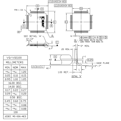 XCS10XL-4VQ100C