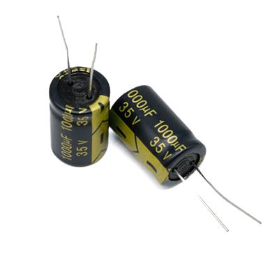 1000UF/35V-13X21-105C-BLACK & GOLD | LF102M1VBKJ1321VGN
