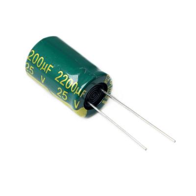 2200UF/25V-13X21-105C-GREEN | LF222M1EBKJ1321VGN