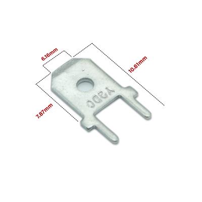 TD 2107 (6.3MM) M ST BRASS | فیش کولری متوسط نری صاف روبردی  6.3