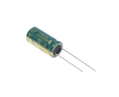 2200UF/16V-10X20-105C-GREEN | LF222M1CBKJ1020VGN